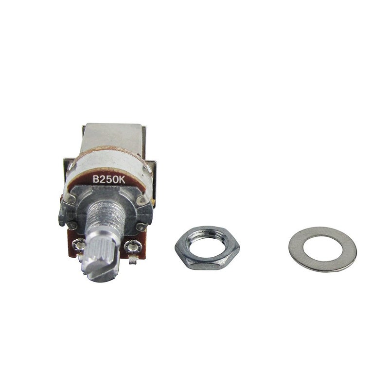 FLEOR فليور 2 قطع من أزرار الجيتار القابلة للدفع والسحب 18 مم عمود مقسم B250K مقاومات خطية - Image 3